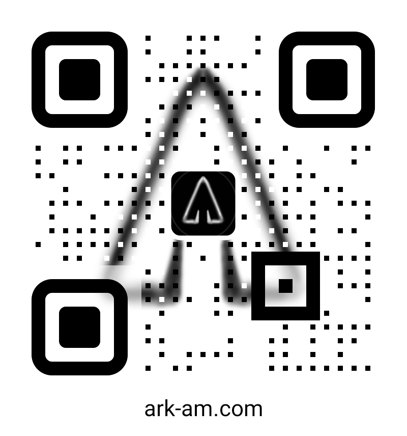 QR code linking to ark-am.com